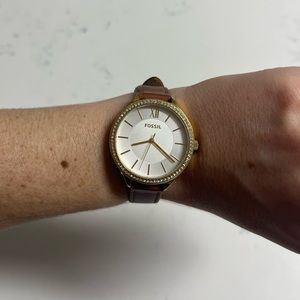 Women’s Brown Leather Fossil Watch